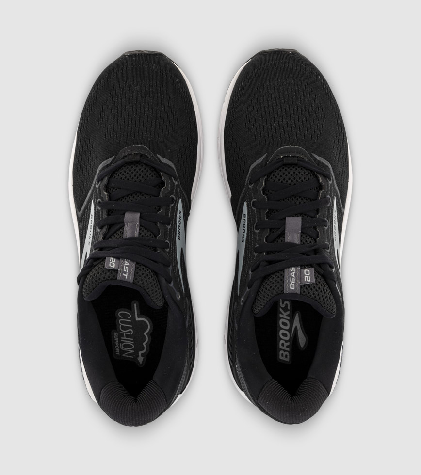 BROOKS BEAST 20 2E MENS BLACK EBONY GREY The Athlete s Foot