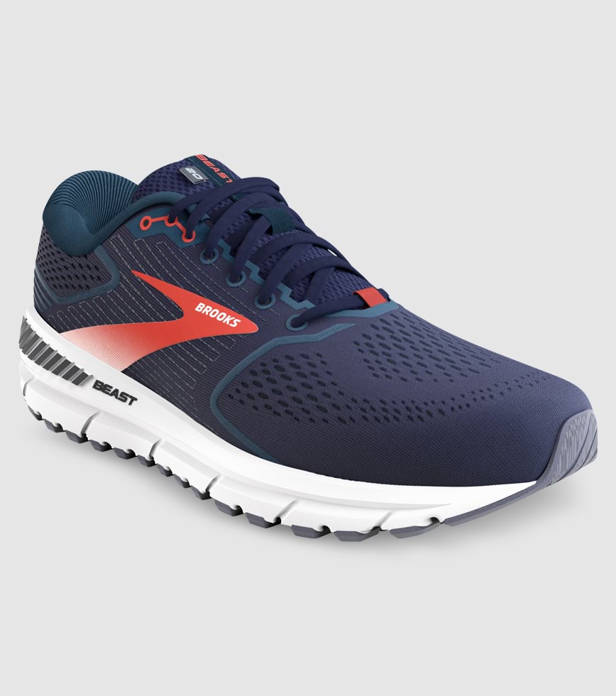 BROOKS BEAST 20 2E MENS PEACOAT MIDNIGHT RED The Athlete s Foot