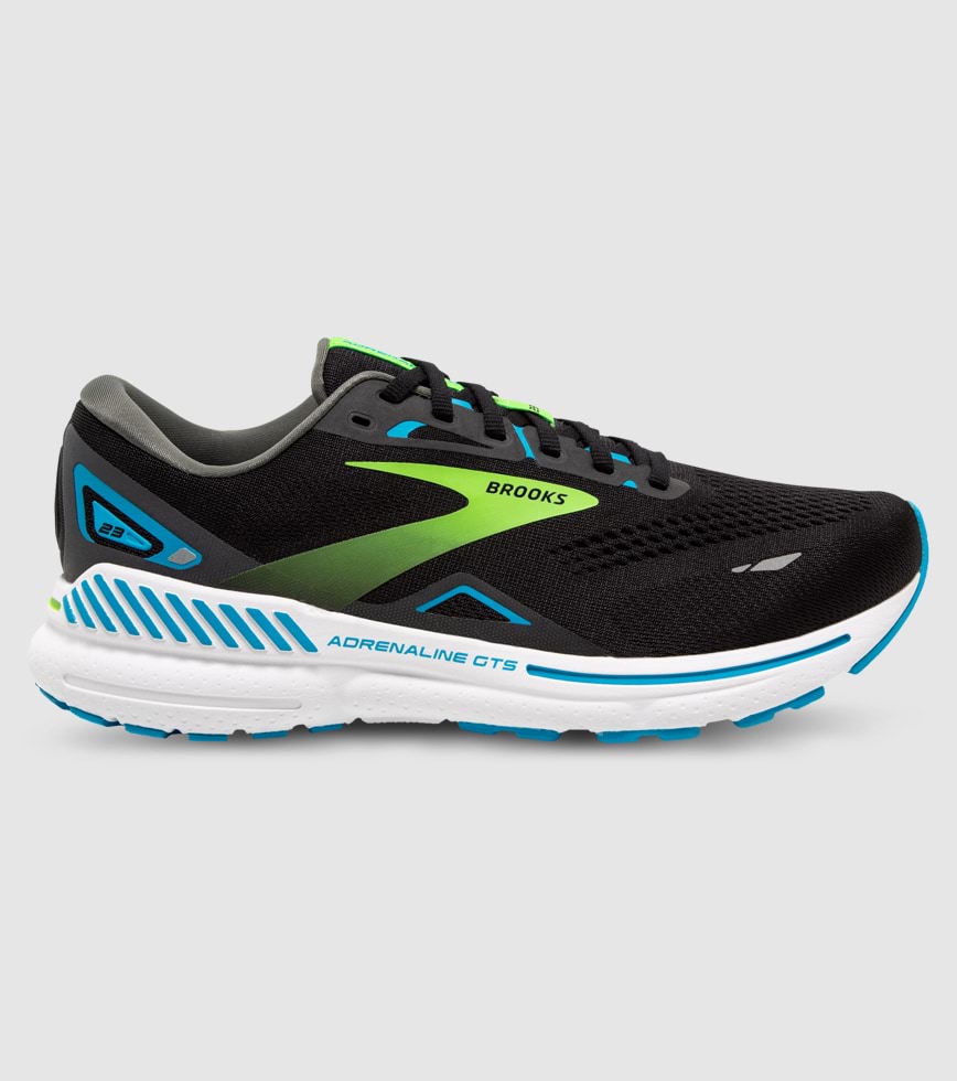 BROOKS ADRENALINE GTS 23 MENS BLACK HAWAIIAN OCEAN GREEN The Athlete s Foot