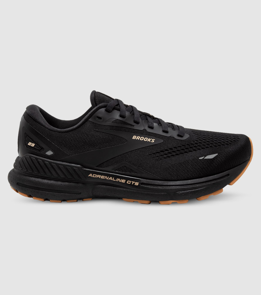 BROOKS ADRENALINE GTS 23 MENS BLACK CREAM BISCUIT The Athlete s Foot