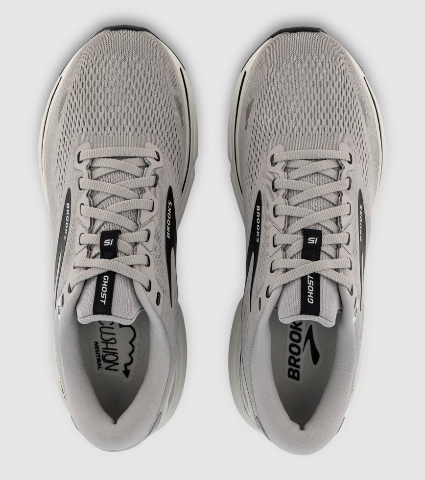 BROOKS GHOST 15 4E MENS ALLOY OYSTER BLACK The Athlete s Foot