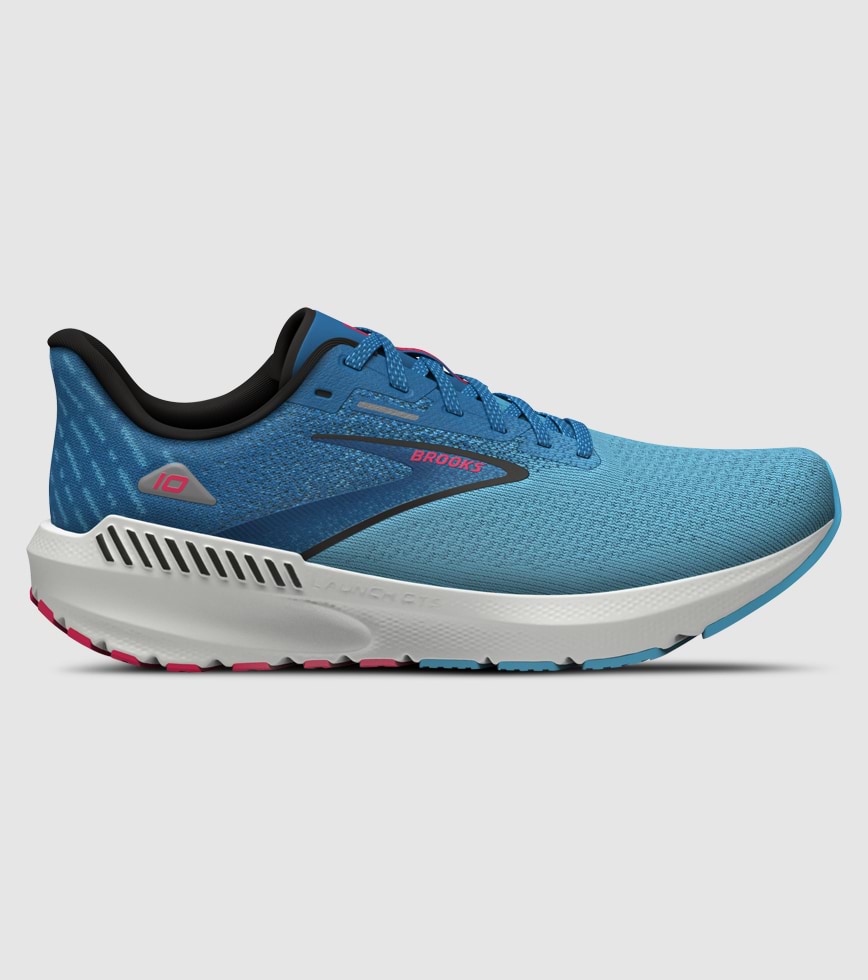 BROOKS LAUNCH GTS 10 MENS CRYSTAL SEA BLUE BLK The Athlete s Foot