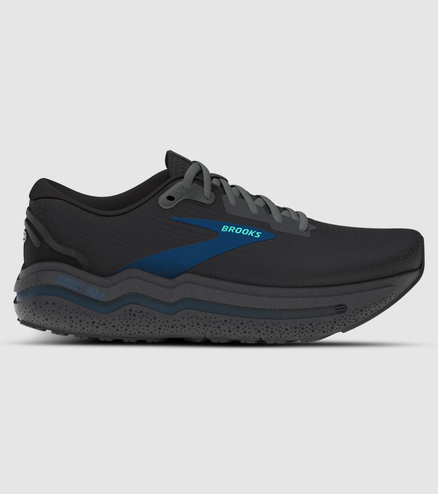 BROOKS GHOST MAX 2 2E WIDE MENS EBONY COCKATOO BLUE SAP The Athlete s Foot
