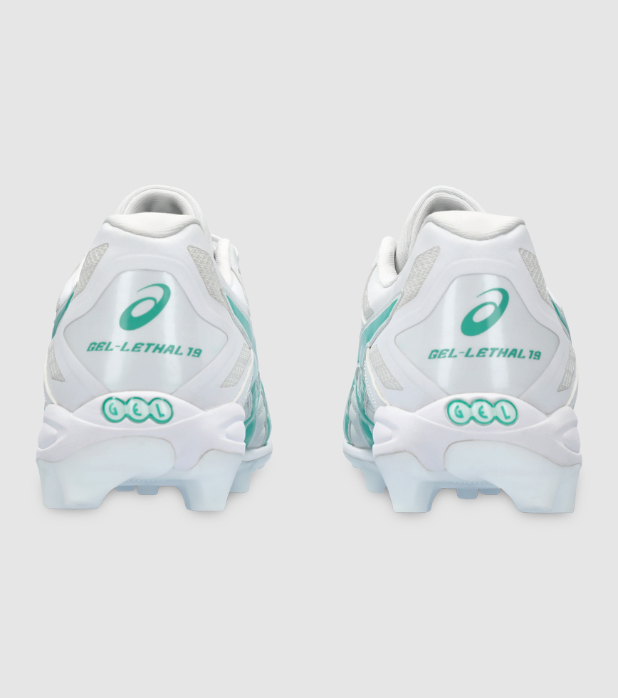 ASICS GEL LETHAL 19 FG MENS FOOTBALL BOOTS WHITE AURORA GREEN The Athlete s Foot