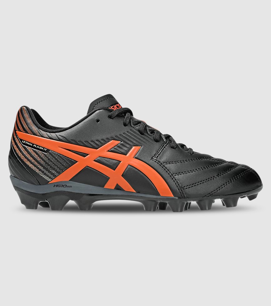 ASICS LETHAL FLASH IT 3 (FG) (GS) KIDS FOOTBALL BOOTS BLACK ASICS LETHAL FLASH IT 3 (FG) (GS) KIDS FOOTBALL BOOTS BLACK