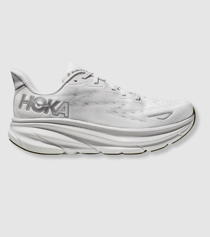 HOKA ONE ONE CLIFTON 9 MENS NIMBUS CLOUD WHITE The Athlete s Foot