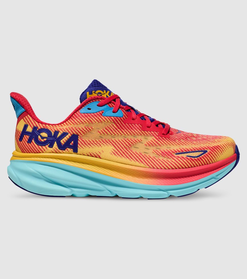 HOKA CLIFTON 9 MENS CERISE CLOUDLESS The Athlete s Foot