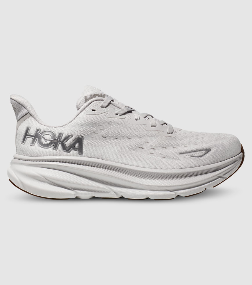 HOKA CLIFTON 9 WOMENS NIMBUS CLOUD WHITE The Athlete s Foot