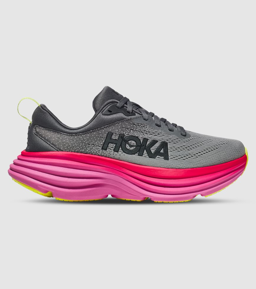 HOKA BONDI 8 WOMENS CASTLEROCK STRAWBERRY The Athlete s Foot