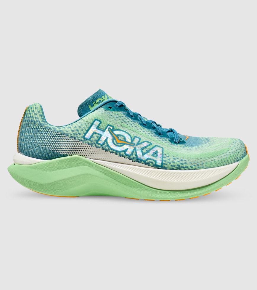 HOKA MACH X MENS OCEAN MIST LIME GLOW | The Athlete's Foot