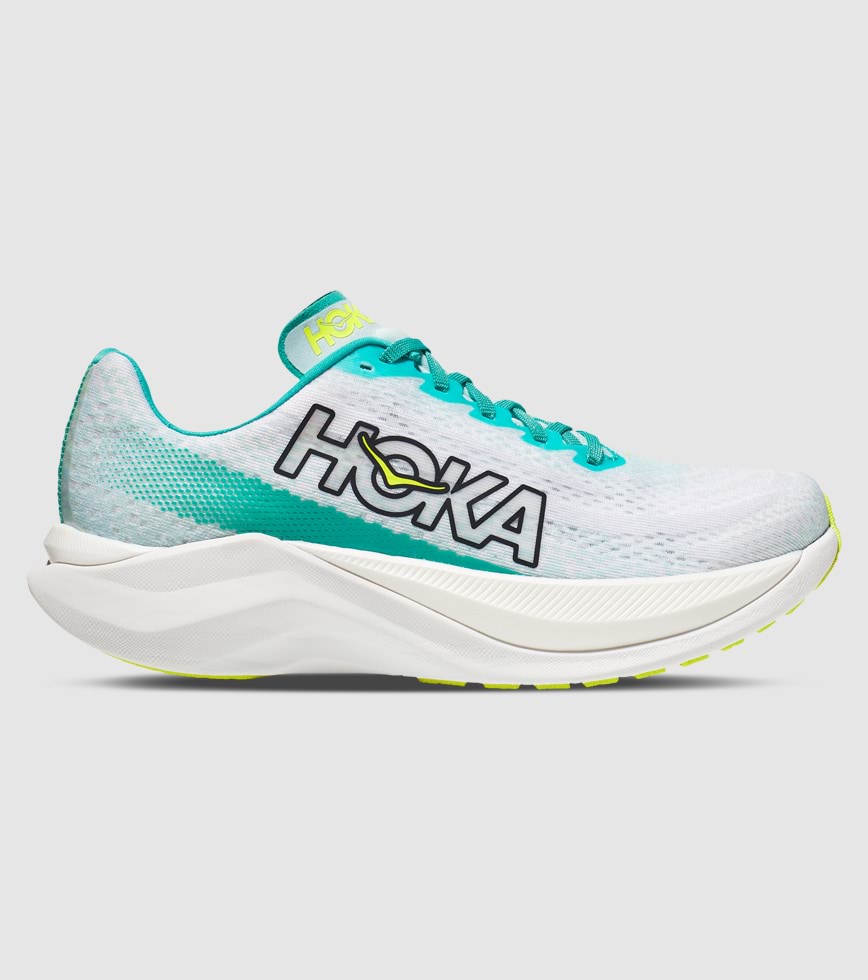 HOKA MACH X WOMENS WHITE BLUE GRASS The Athlete s Foot