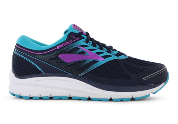 BROOKS ADDICTION 13 2E WOMENS BLUE TEAL PURPLE CACTUS Blue Womens Motion Control Running Shoes