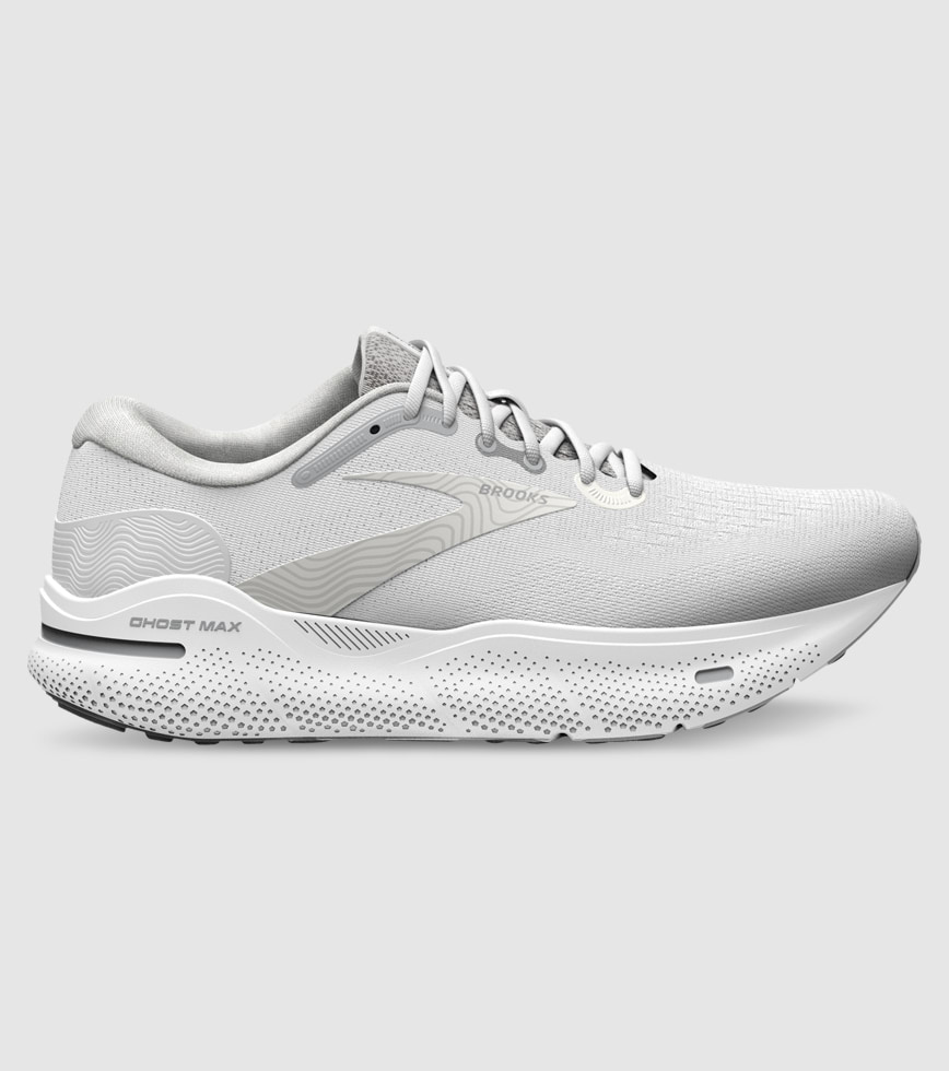 BROOKS GHOST MAX WOMENS WHITE OYSTER METALLIC S The Athlete s Foot
