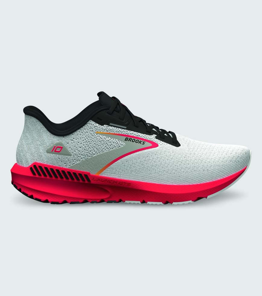 BROOKS LAUNCH GTS 10 WOMENS BLUE BLACK FIERY CORAL The Athlete s Foot
