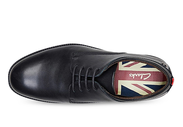 CLARKS DALLAS JUNIOR BOYS SCHOOL SHOES BLACK The Athlete s Foot