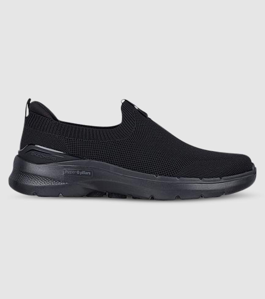 SKECHERS GO WALK 6 WARNOCK MENS BLACK BLACK The Athlete s Foot