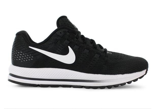 NIKE AIR ZOOM VOMERO 12 MENS BLACK WHITE Black Mens Cushion Running Shoes