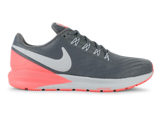 NIKE AIR ZOOM STRUCTURE 22 WOMENS COOL GREY PURE PLATINUM Womens Supportive Running Shoes