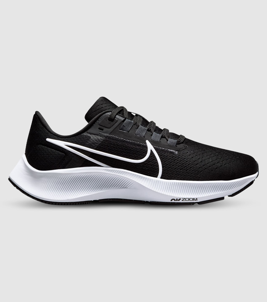 NIKE AIR ZOOM PEGASUS 38 WOMENS BLACK WHITE ANTHRACITE VOLT The Athlete s Foot