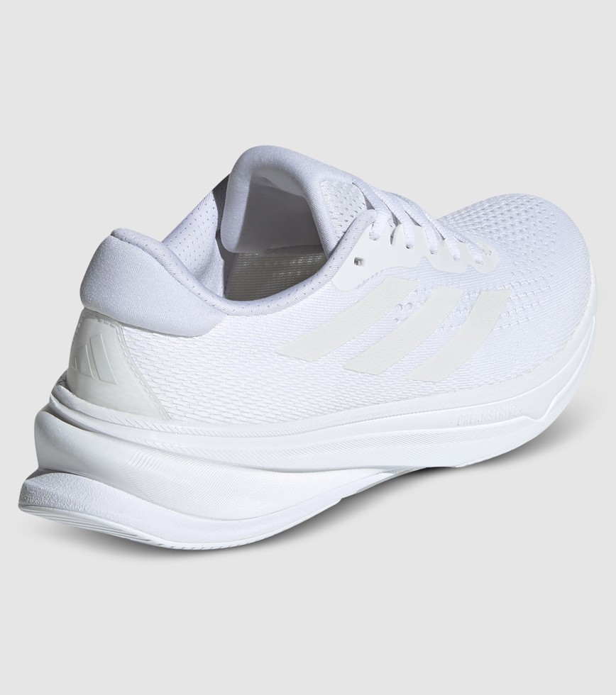 Womens white adidas running shoes top