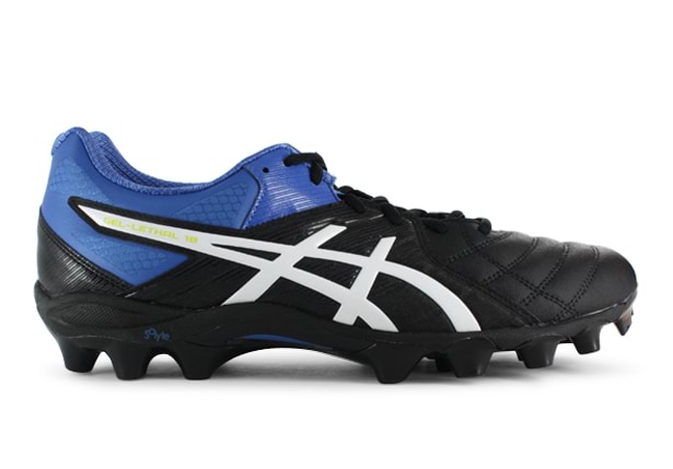 ASICS GEL LETHAL 18 MENS BLACK VICTORIA BLUE Black Mens Moulded Football Boots