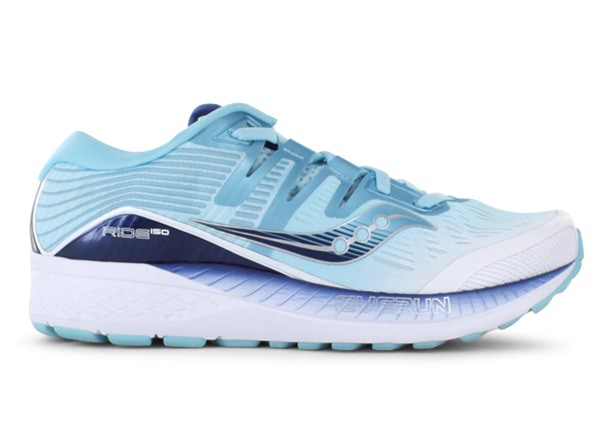 SAUCONY RIDE ISO WOMENS WHITE BLUE White Womens Cushion Running Shoes