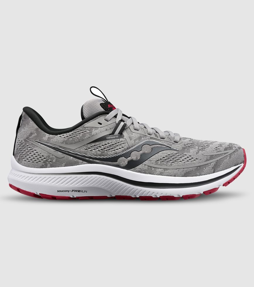 SAUCONY OMNI 21 2E MENS ALLOY GARNET The Athlete s Foot