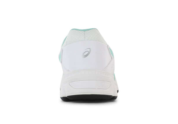 ASICS GEL 195TR LEATHER D WOMENS WHITE ARUBA BLUE SILVER White Womens Training Walking Support Shoes