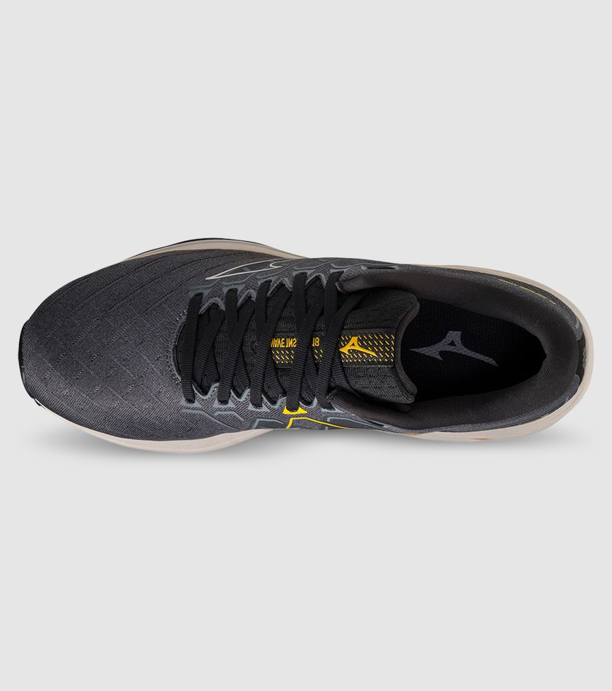 Mizuno wave rider 18 black and yellow shop