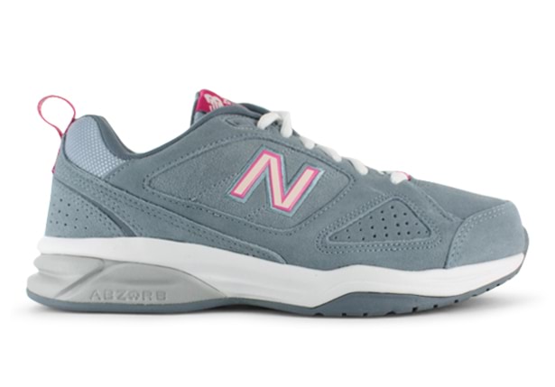 NEW BALANCE WX624GS V4 D WOMENS GREY PINK Grey Womens Training Walking Support Shoes