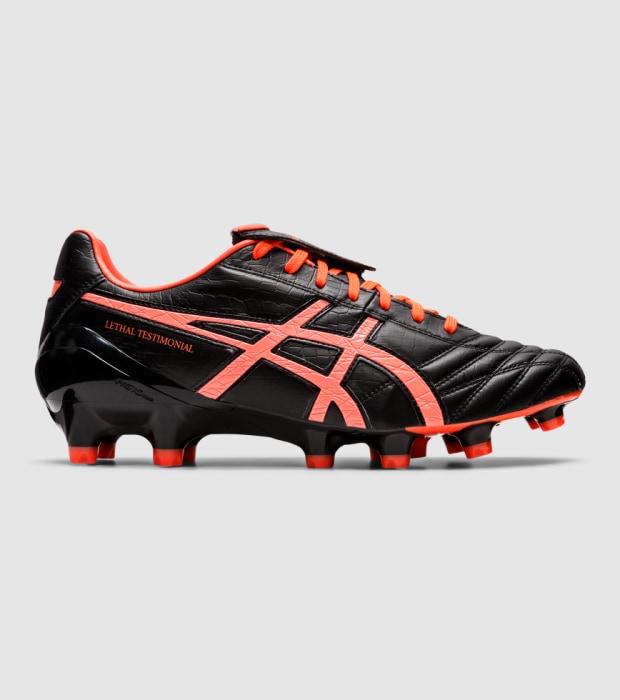 ASICS LETHAL TESTIMONIAL 4 IT MENS BLACK FLASH CORAL The