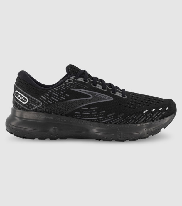 BROOKS GLYCERIN 20 2E MENS BLACK BLACK BLACK The