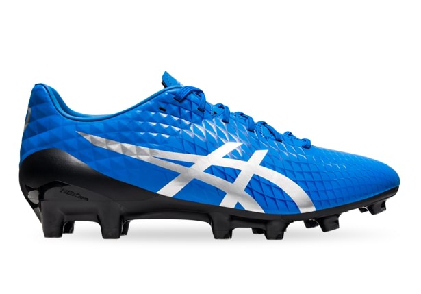White asics menace football boots top