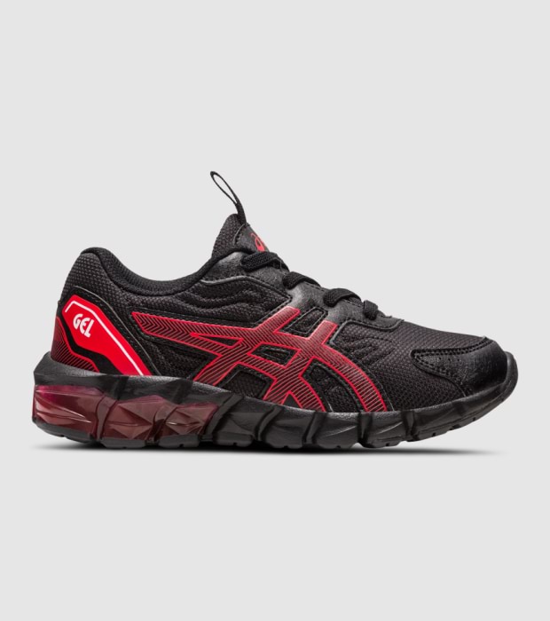 ASICS GEL QUANTUM 90 PS KIDS BLACK CLASSIC RED The