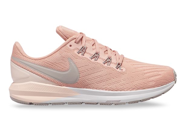 NIKE AIR ZOOM STRUCTURE 22 WOMENS PINK QUARTZ PUMICE WASHED CORAL