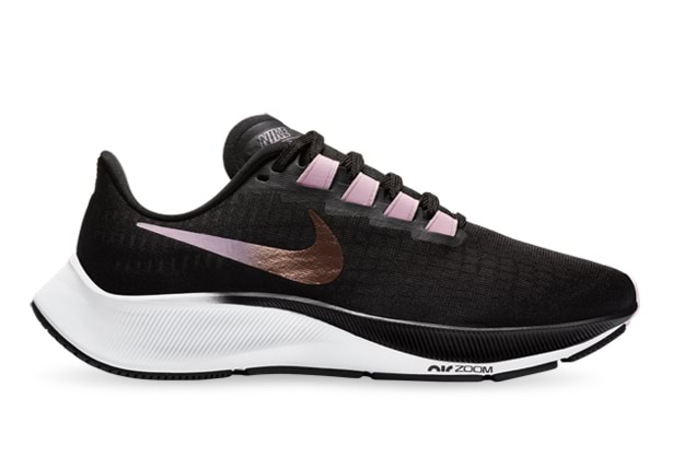 NIKE AIR ZOOM PEGASUS 37 WOMENS BLACK METLLIC RED BRONZE LIGHT