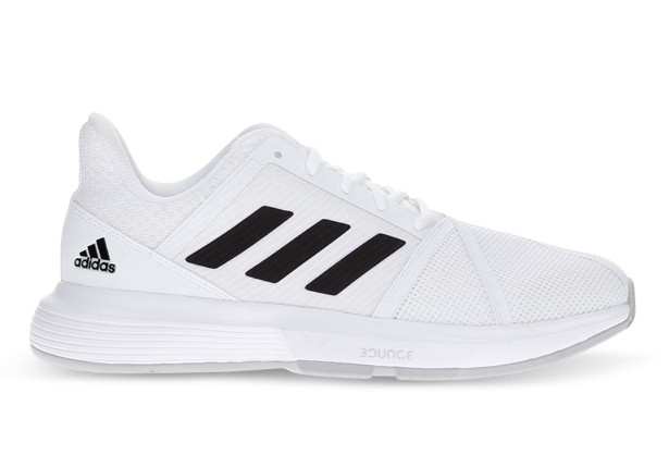 Adidas men's courtjam bounce tennis shoes white outlet and core black