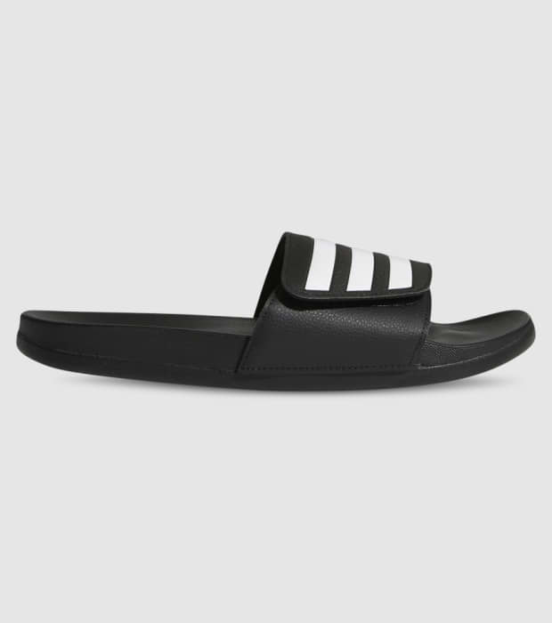 ADIDAS ADILETTE COMFORT ADJUSTABLE UNISEX SLIDE CORE BLACK CLOUD