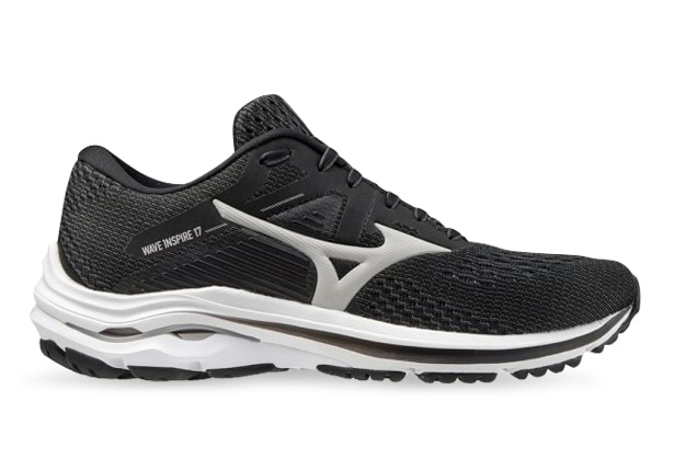 MIZUNO WAVE INSPIRE 17 D WOMENS DARK SHADOW LUNAR ROCK BLACK