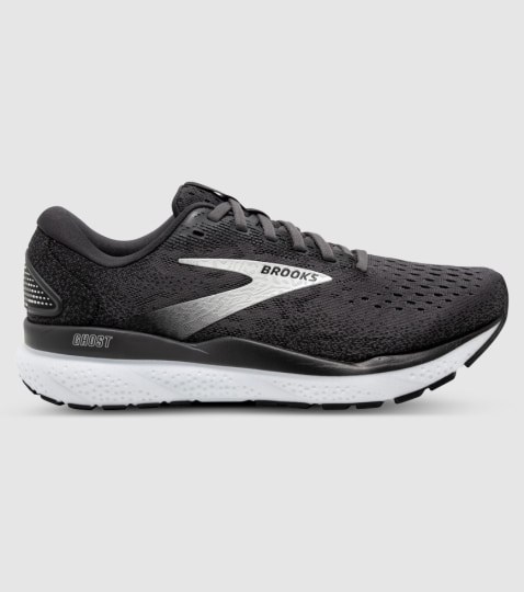 BROOKS GHOST 16 D WIDE WOMENS BLACK GREY WHITE The Athlete s Foot
