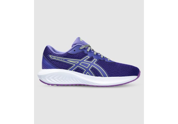 ASICS GEL EXCITE 10 (GS) KIDS EGGPLANT GLOW YELLOW | The Athlete's Foot