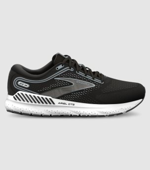 BROOKS ARIEL GTS 23 2E X WIDE WOMENS BLACK GREY WHITE The Athlete s Foot