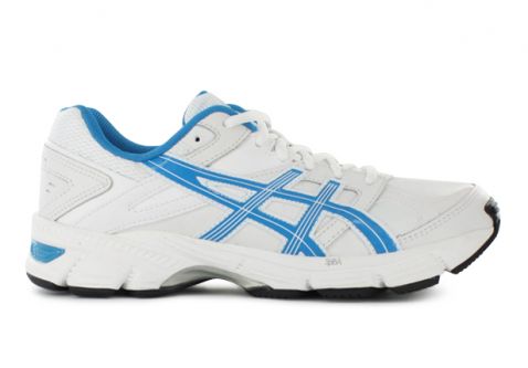 ASICS GEL-190TR LEATHER (D) WOMENS WHITE IMPERIAL BLUE | White Womens  Training \u0026 Walking Support Shoes
