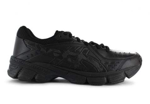 asics black leather womens shoes