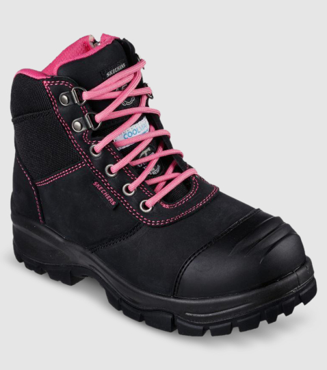 Skechers boots womens pink sale
