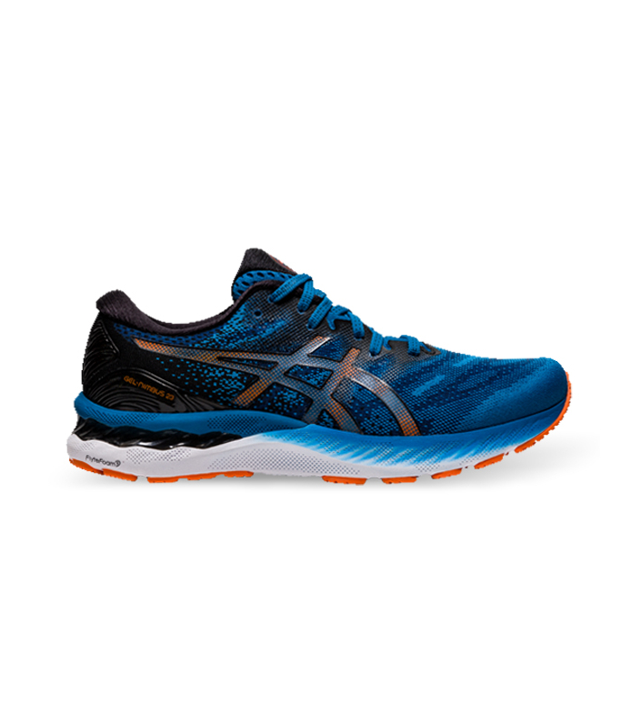 ASICS GEL-NIMBUS 23 MENS REBORN BLUE BLACK