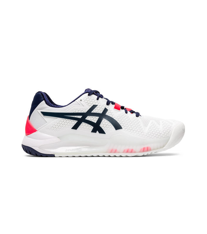 ASICS GEL-RESOLUTION 8 WOMENS WHITE PEACOAT