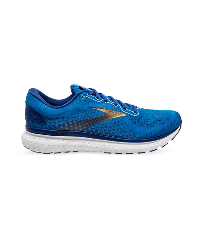 BROOKS GLYCERIN 18 MENS BLUE MAZARINE GOLD