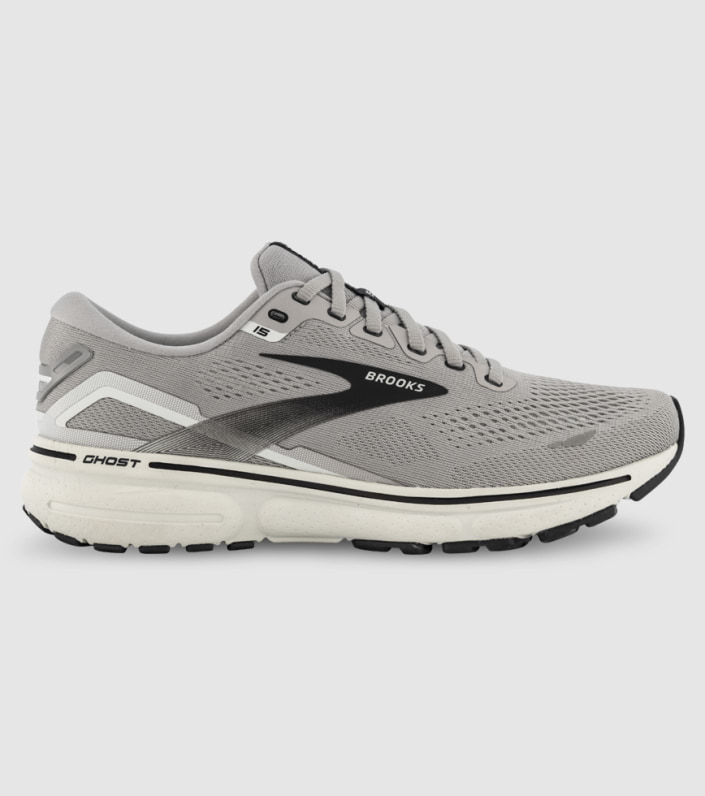 BROOKS GHOST 15 (4E) MENS ALLOY OYSTER BLACK | The Athlete's Foot