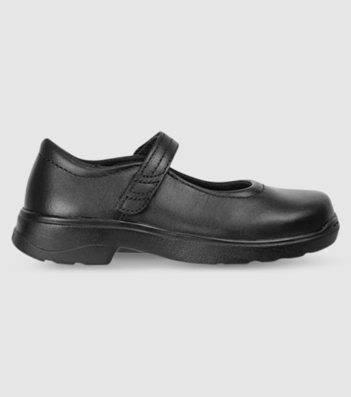 ASCENT ADELA JUNIOR GIRLS MARY JANE SCHOOL SHOES BLACK | The Athlete's Foot